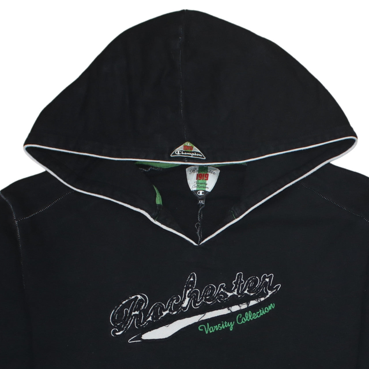 Mens UK Size 2XL Champion Black Pullover Hoodie