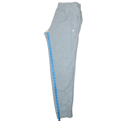 Champion Men Grey L Sweatpants Jogger Elastic Waist Cotton Blend