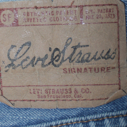 Levi Strauss Signature Men's Blue 36x30 Loose Straight Jeans