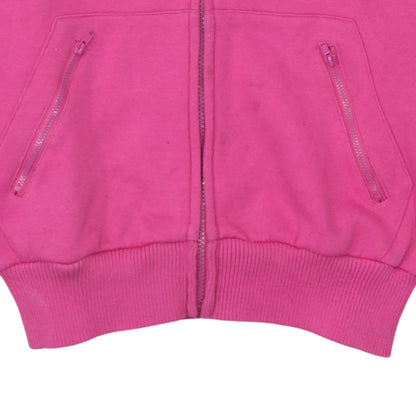 Womens UK Size 10 Lonsdale Pink Full Zip Hoodie