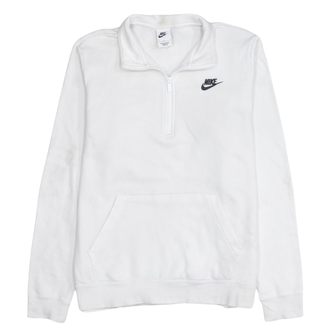 Womens UK Size L Nike White Pullover Sweatshirt