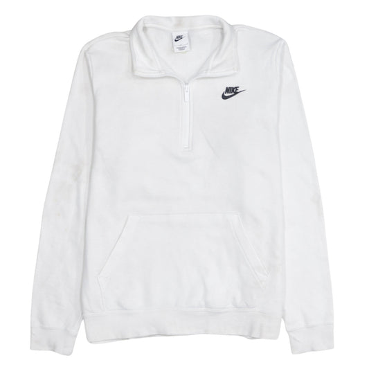 Womens UK Size L Nike White Pullover Sweatshirt