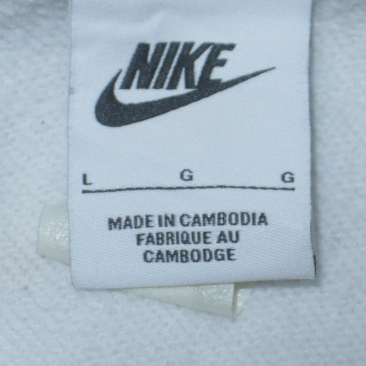 Womens UK Size L Nike White Pullover Sweatshirt