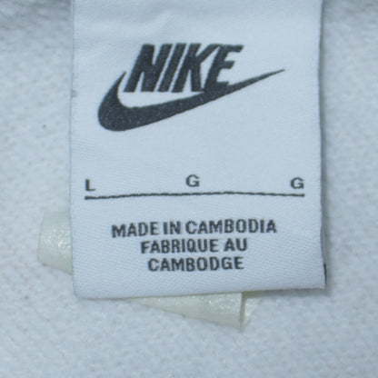 Womens UK Size L Nike White Pullover Sweatshirt