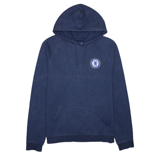 Mens UK Size L Chelsea Football Club Blue Pullover Hoodie