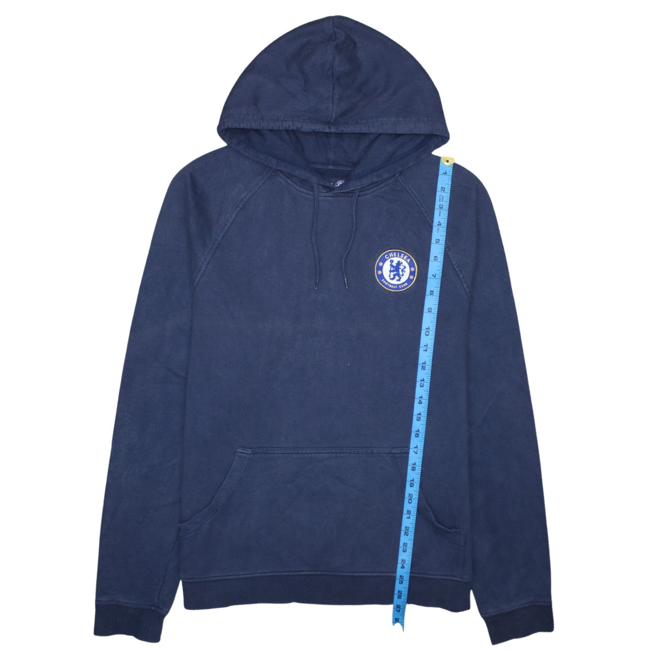 Mens UK Size L Chelsea Football Club Blue Pullover Hoodie