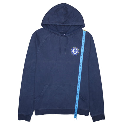Mens UK Size L Chelsea Football Club Blue Pullover Hoodie