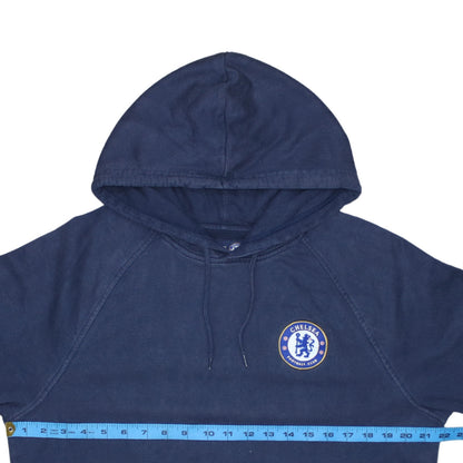 Mens UK Size L Chelsea Football Club Blue Pullover Hoodie