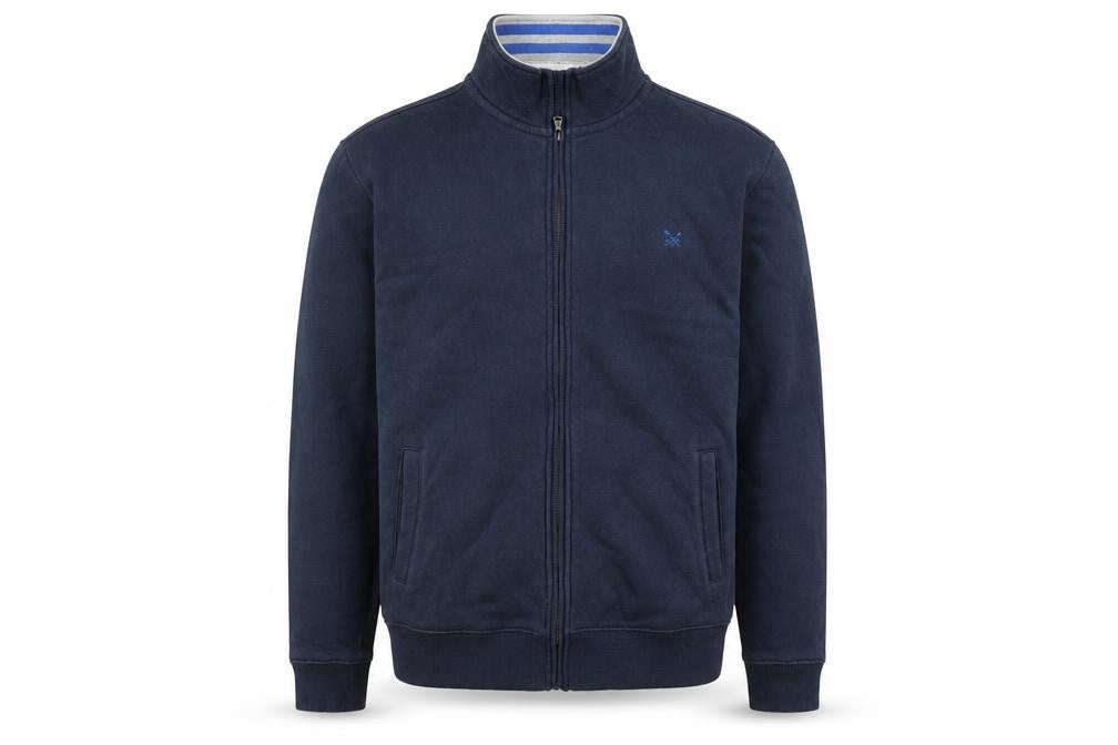 Crew Clothing Company Men's Blue Full Zip Jacket Size L Casual