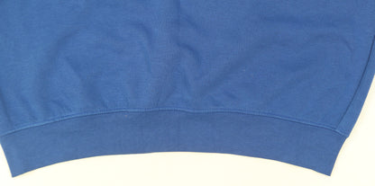 Dickies Men Blue Cotton Crew Neck Pullover Jumper M