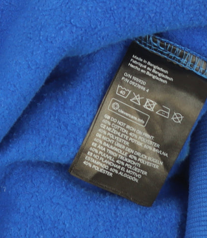 Mens UK Size L H&M Blue Pullover Sweatshirt