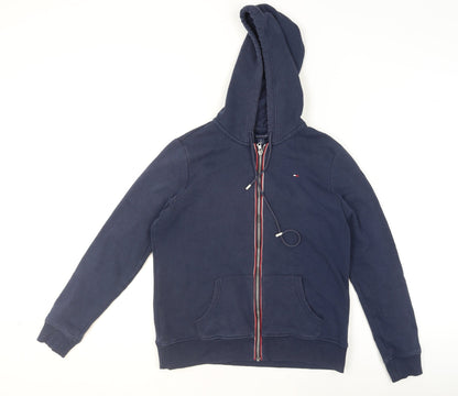 Womens UK Size M Tommy Hilfiger Blue Gym & Training Casual Walking Jacket