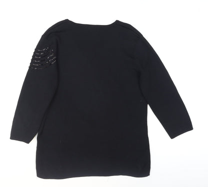Womens UK Size M Casamia Black Pullover Jumper
