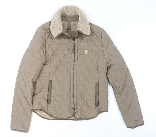Womens UK Size S Coldene Beige Quilted Coat