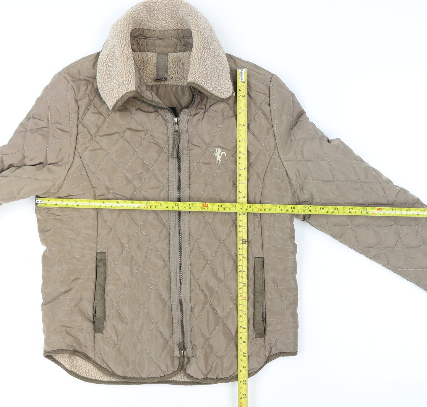 Womens UK Size S Coldene Beige Quilted Coat