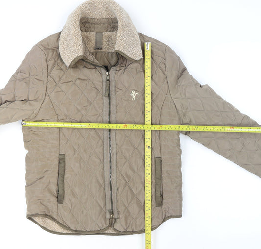 Womens UK Size S Coldene Beige Quilted Coat