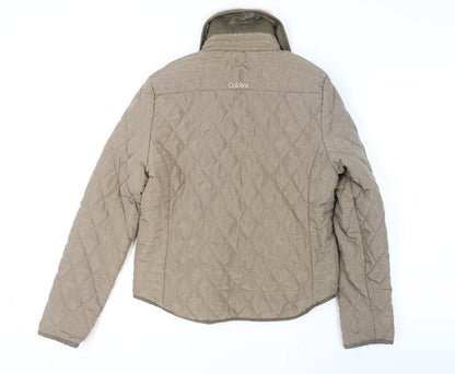 Womens UK Size S Coldene Beige Quilted Coat