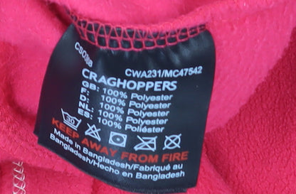 Womens UK Size 12 Craghoppers Pink Hiking Walking Gym & Training Jacket