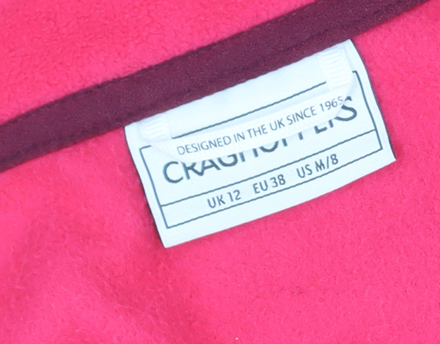 Womens UK Size 12 Craghoppers Pink Hiking Walking Gym & Training Jacket