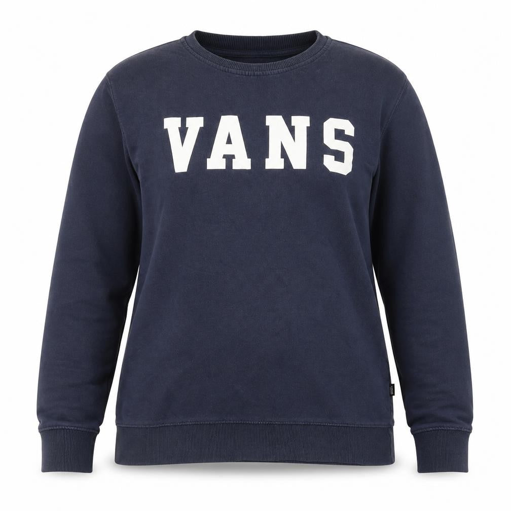 Womens UK Size M VANS Blue Pullover Sweatshirt