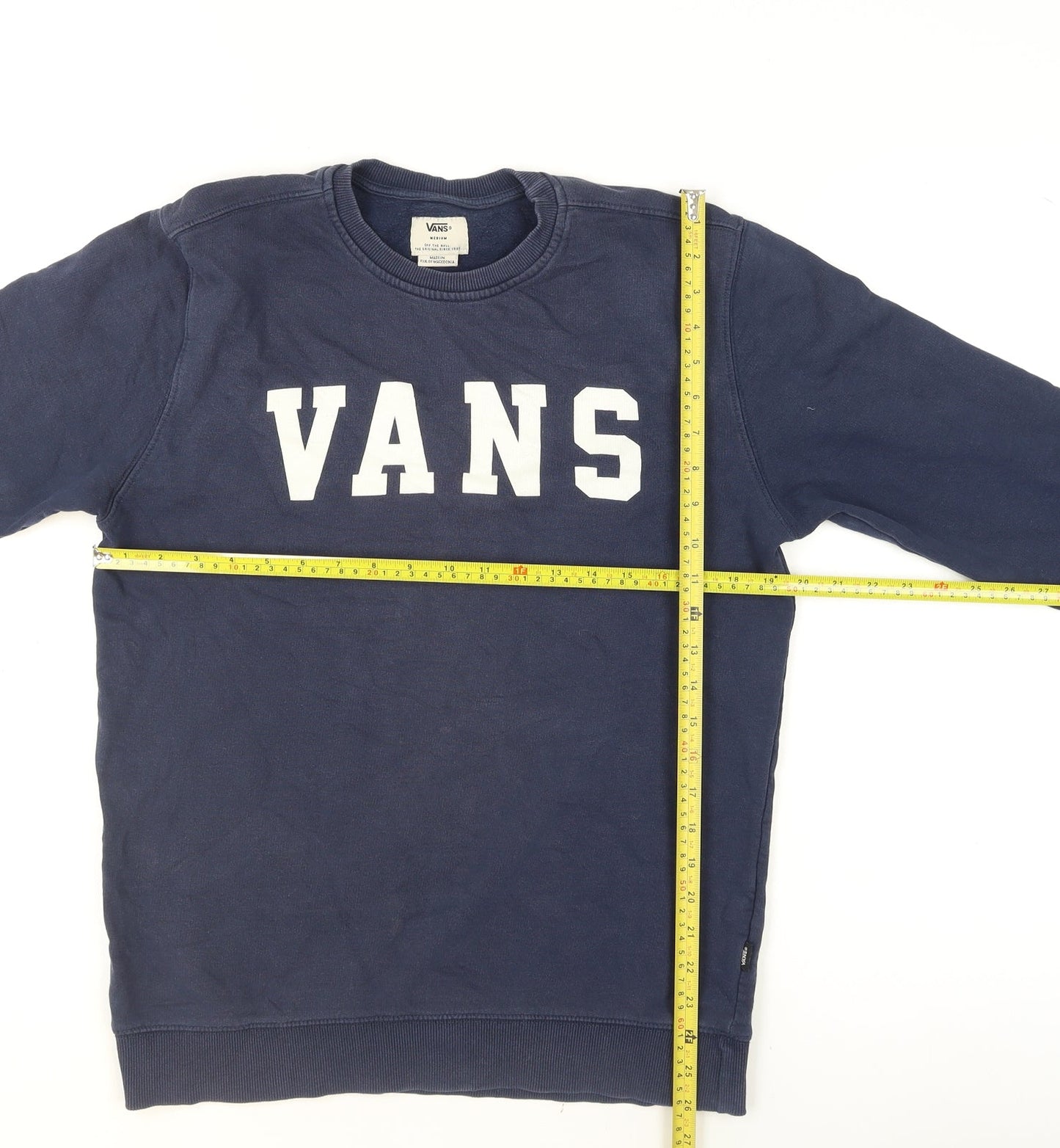 Womens UK Size M VANS Blue Pullover Sweatshirt