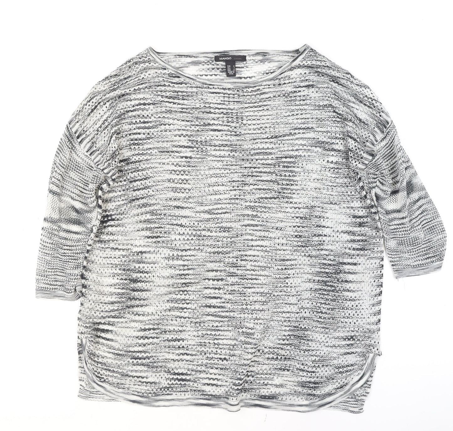 Womens UK Size 12 Mango Grey Pullover Jumper