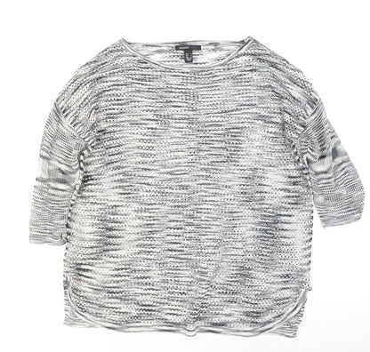Womens UK Size 12 Mango Grey Pullover Jumper