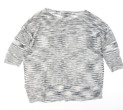 Womens UK Size 12 Mango Grey Pullover Jumper