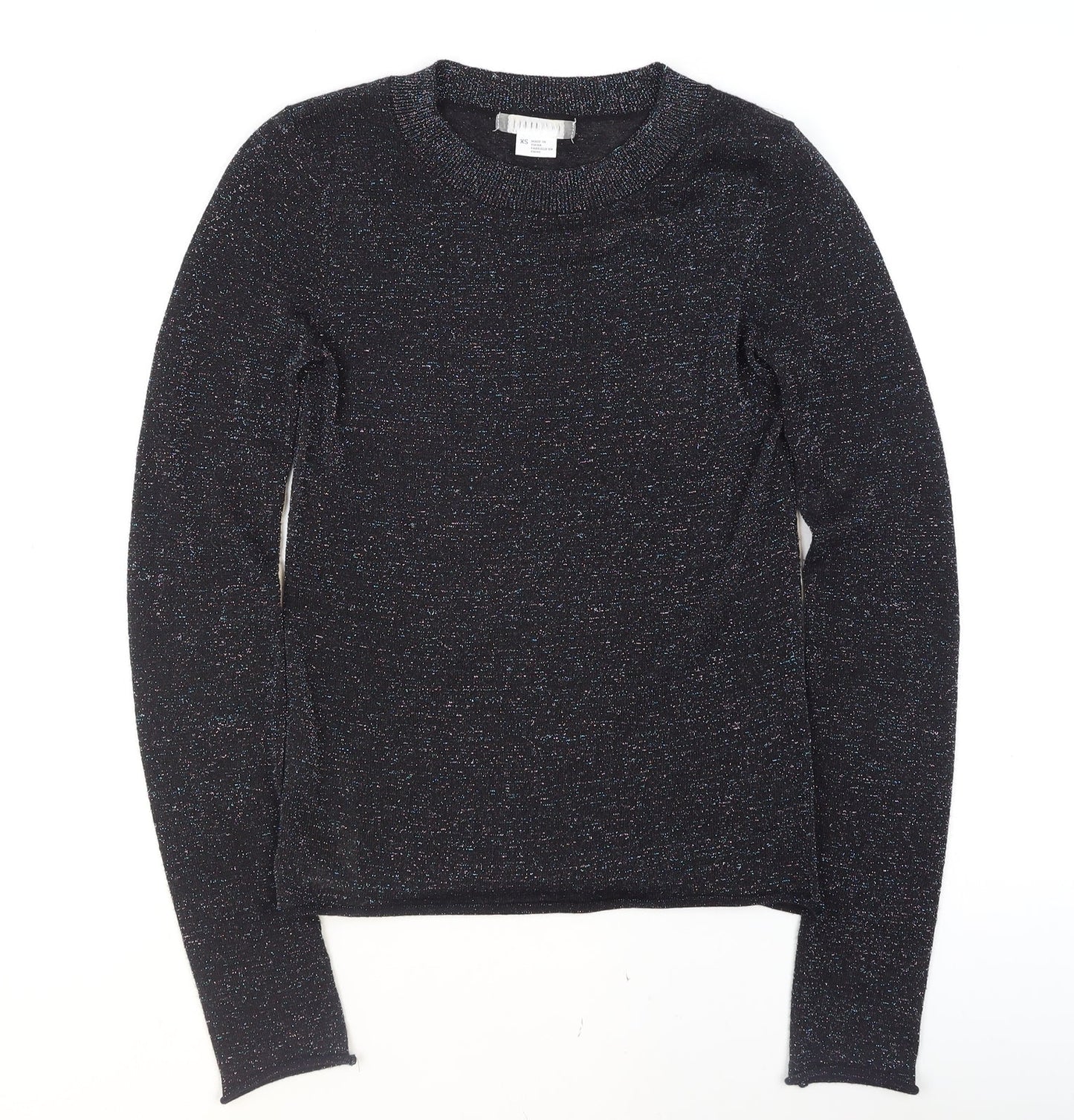 Womens UK Size XS Cooperative Black Pullover Jumper