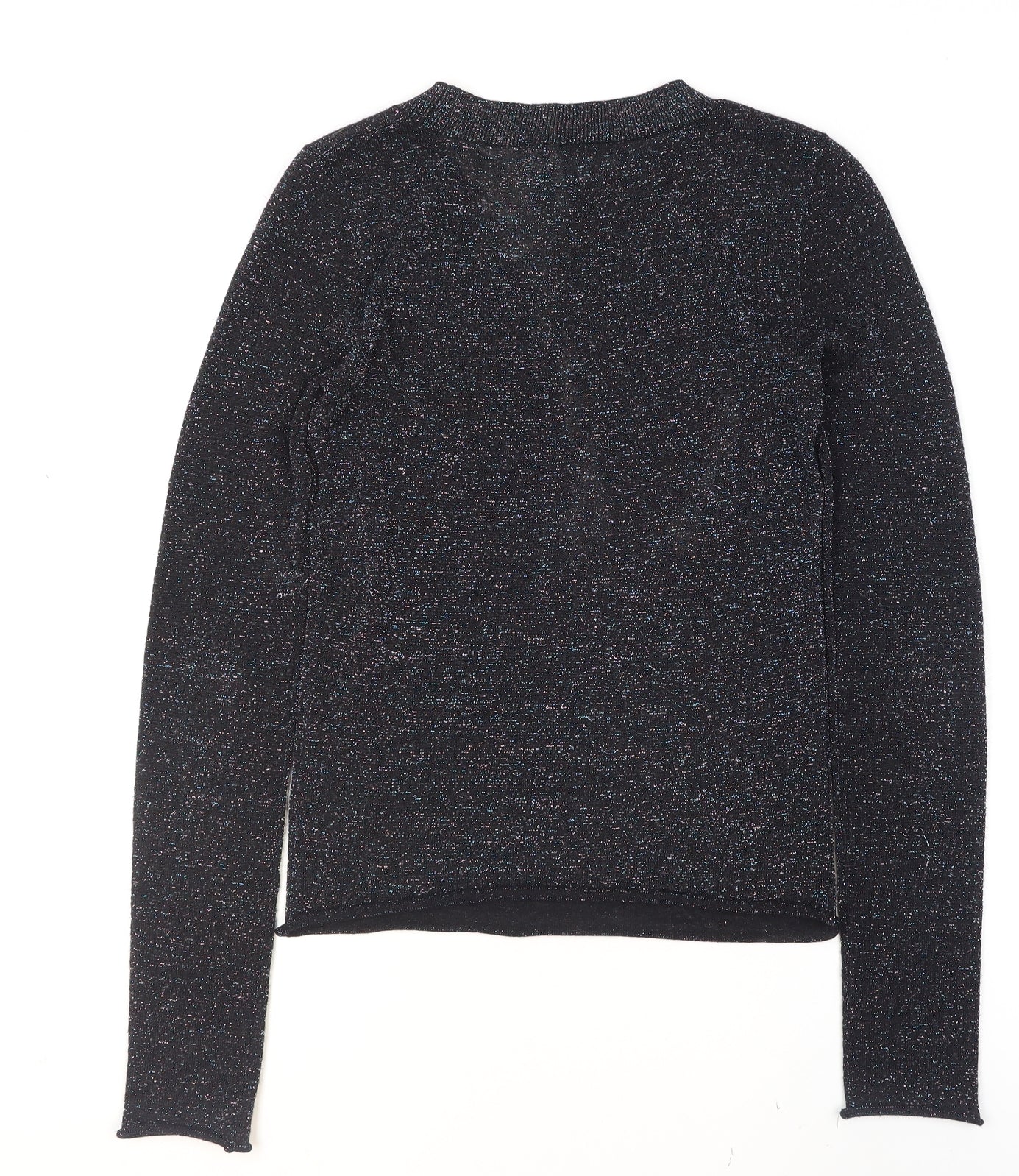 Womens UK Size XS Cooperative Black Pullover Jumper