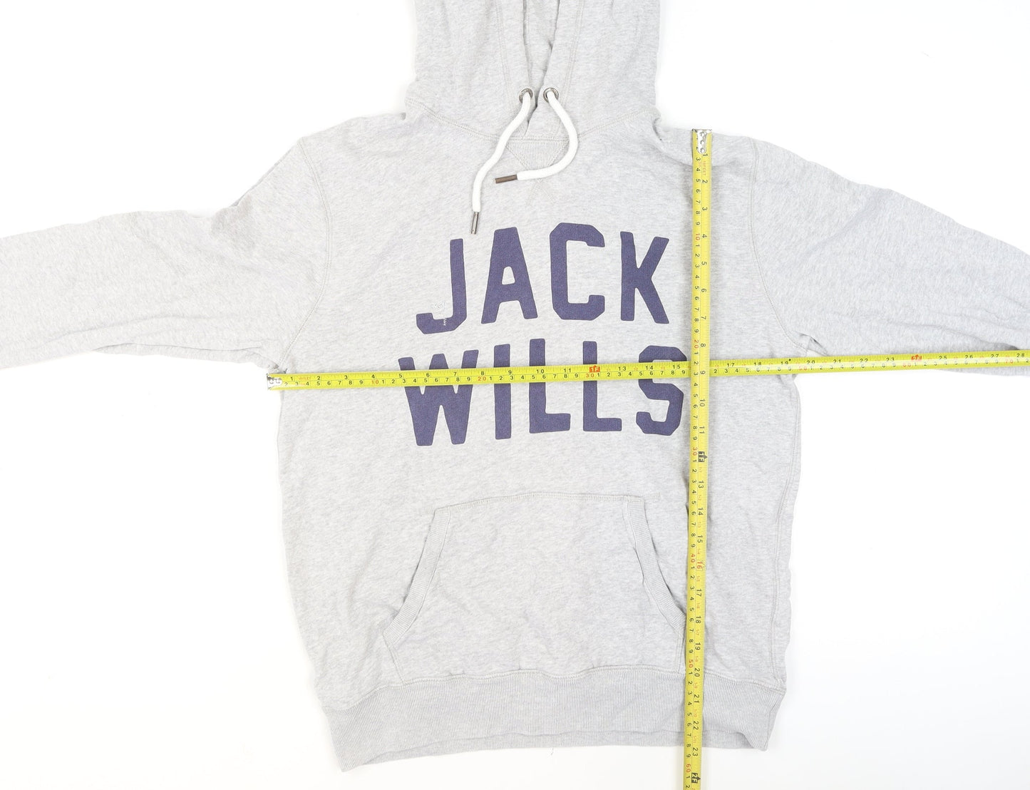 Mens UK Size XS Jack Wills Grey Pullover Hoodie