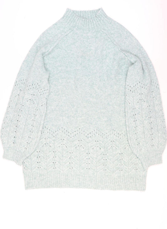 Womens UK Size 18 M&Co Green Pullover Jumper