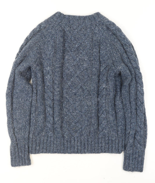 Womens UK Size S Marks and Spencer Blue Pullover Jumper