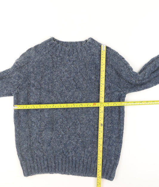 Womens UK Size S Marks and Spencer Blue Pullover Jumper