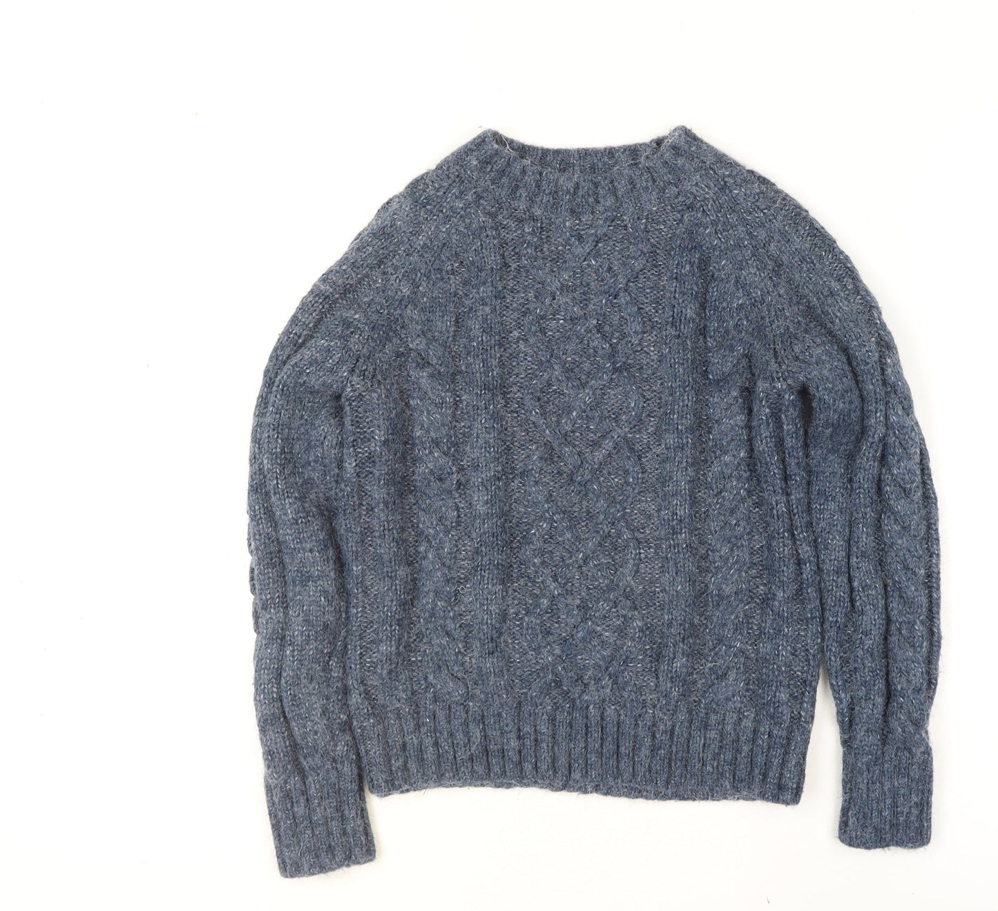 Womens UK Size S Marks and Spencer Blue Pullover Jumper