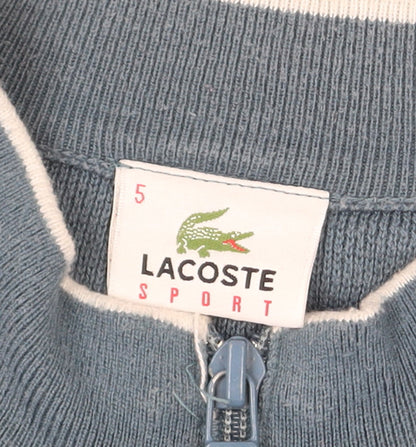 Mens UK Size L Lacoste Blue Full Zip Jumper