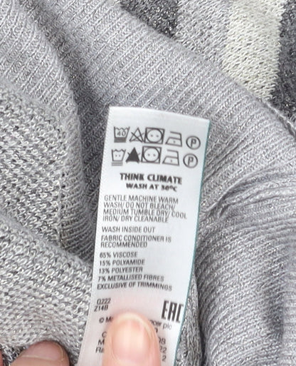Womens UK Size 12 Marks and Spencer Grey Pullover Jumper