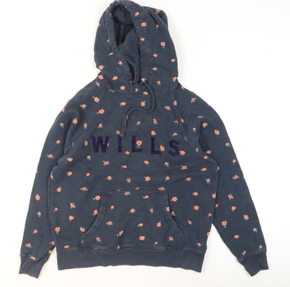 Womens UK Size 10 Jack Wills Blue Pullover Hoodie