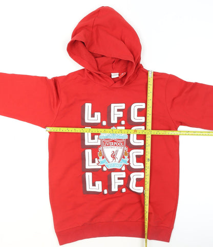 Boys UK Size 11-12 Years LC Waikiki Red Pullover Hoodie