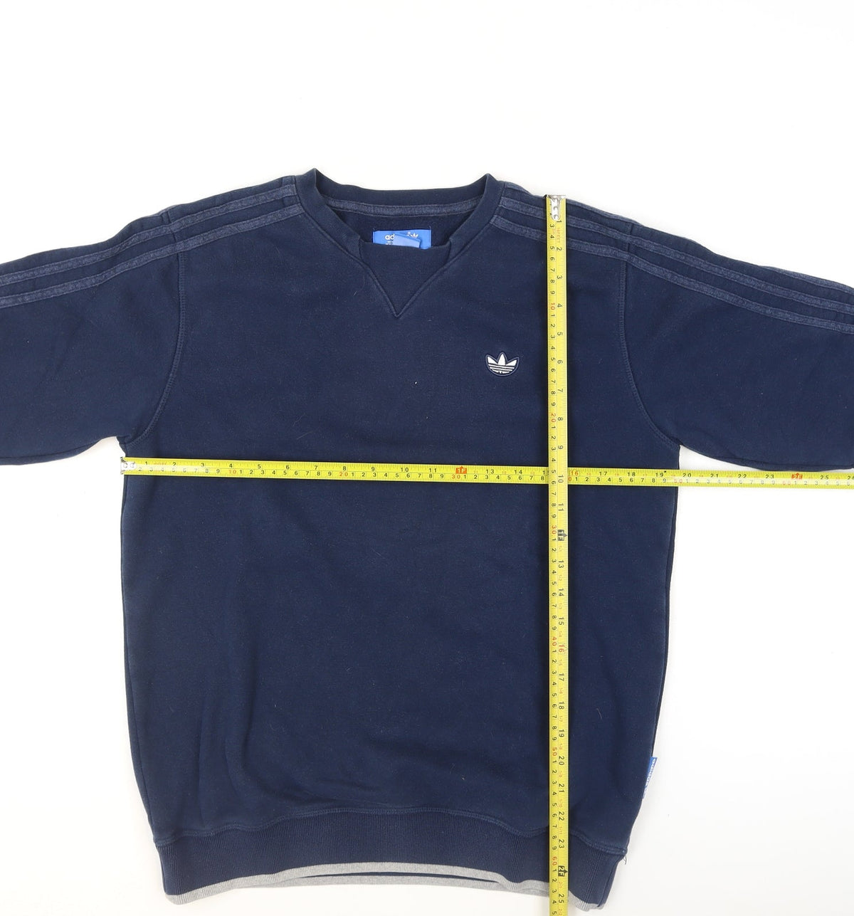 Mens UK Size S adidas Blue Pullover Sweatshirt
