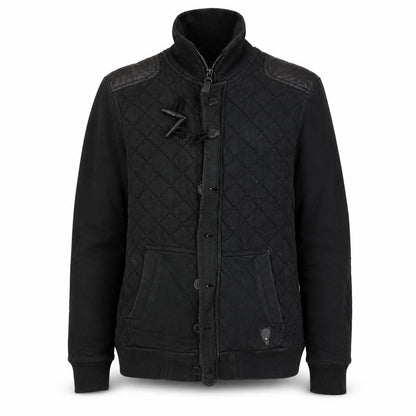 Mens UK Size M River Island Black Quilted Coat