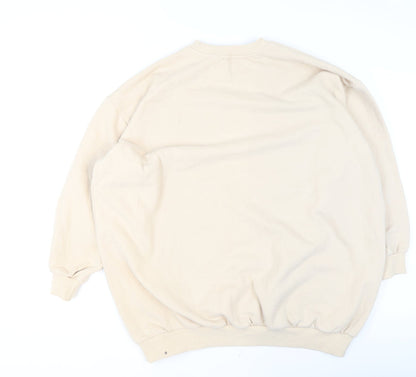 Womens UK Size 12 Showpo Beige Pullover Sweatshirt