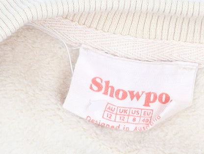Womens UK Size 12 Showpo Beige Pullover Sweatshirt