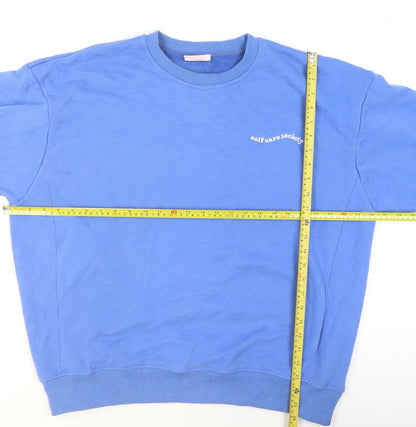 Womens UK Size L Showpo Blue Pullover Sweatshirt