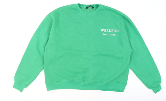 Womens UK Size 16 Yours Green Pullover Sweatshirt