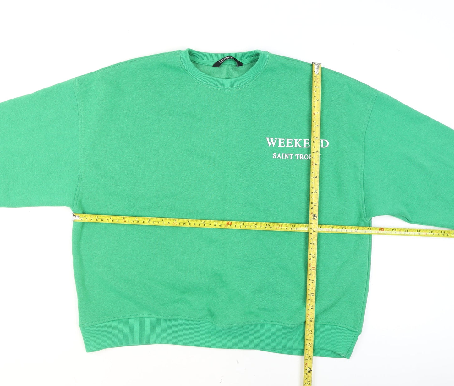 Womens UK Size 16 Yours Green Pullover Sweatshirt