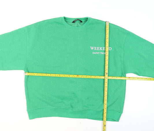 Womens UK Size 16 Yours Green Pullover Sweatshirt