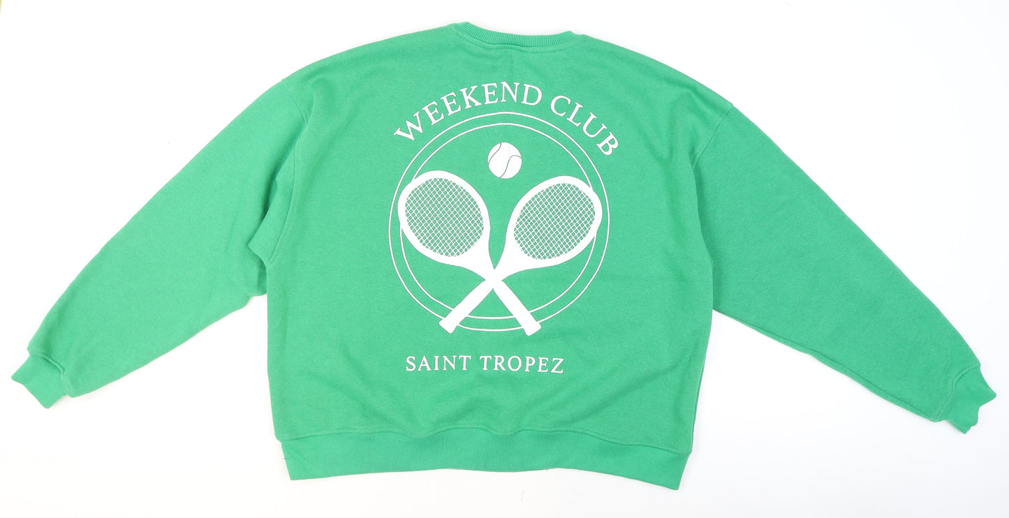 Womens UK Size 16 Yours Green Pullover Sweatshirt