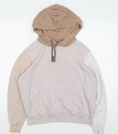 Womens UK Size XS Nike Beige Pullover Hoodie