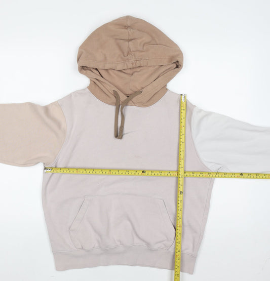 Womens UK Size XS Nike Beige Pullover Hoodie